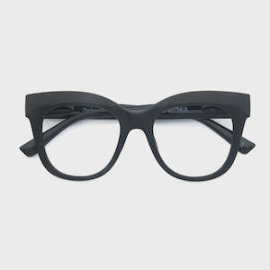 Sunglasses: BLACK CHARLOTTE READERS
