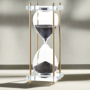 Black Gold Hourglass