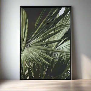Green Palms Canvas