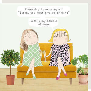 Susan Drinking Card