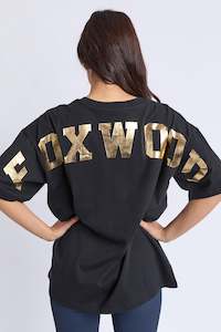 Clearance: Foxwood Interval Tee Black & Gold