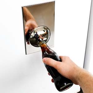 Drinking Gifts: Magnetic Bottle Opener Chrome