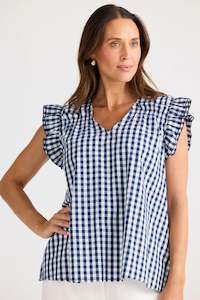 Brave True: Brave & True Gingham Paz Top