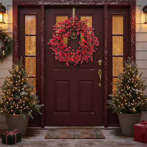 Le Forge: 50cm Berry Apple Christmas Wreath