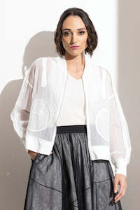 Jackets Coats: Blacklist Cerise Jacket White