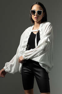 Bone & Arrow Athena Hoodie Off White