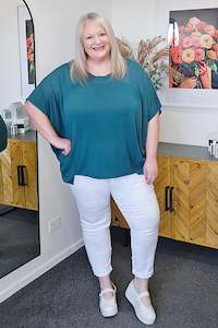 TEAL IRISES KNIT