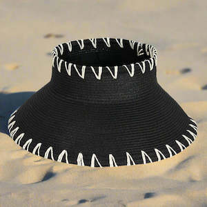 Scarves Hats Gloves: Eb & Ive Capri Visor Black