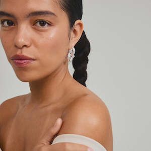 SILVER AGNI EARRINGS