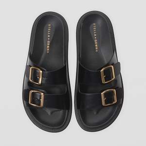 Stella + Gemma Black Etienne Slides