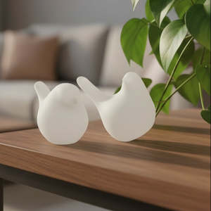 Le Forge Porcelain Birds White