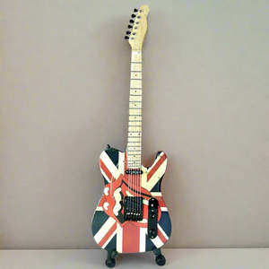 Miniature Guitar Rolling Stones & Stand