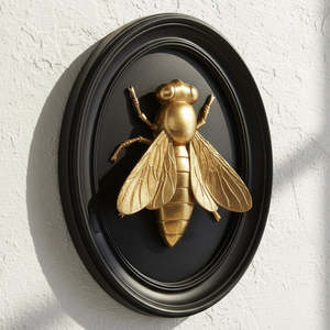 Art: Black & Gold Bee Wall Art