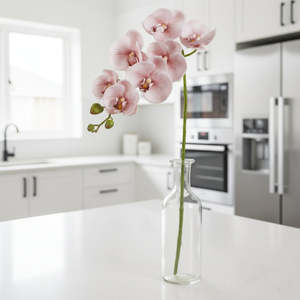 Artificial Flowers: 76cm Pink Orchid Artificial Stem