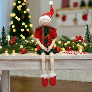60cm Red Tartan Elf