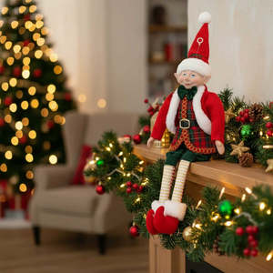 Christmas 1: 45cm Red Tartan Elf