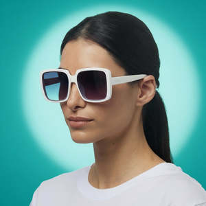 Sunglasses: Okkia Alessia Optical White Sunglasses