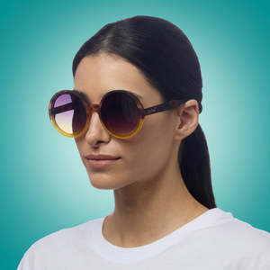 Sunglasses: Okkia Havana Yellow Monica Sunglasses