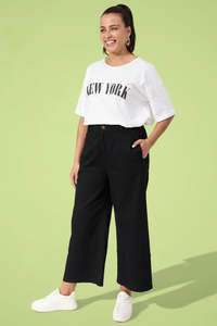 Haven Black Panama Pant