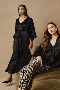 Eb & Ive Black San Maxi Dress