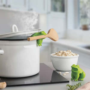 Hop-Top Frog Spoon Rest & Pot Steam Release