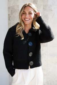 Brave & True Black Winslow Cardigan