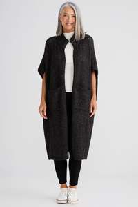 Brave & True Charcoal Phoenix Knit Cardigan