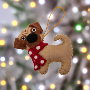 Pashom Pug Scarf Decoration