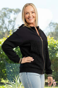Zafina Black Helina Hoodie