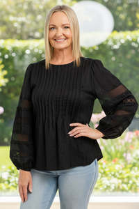 Seduce Black Fatima Top