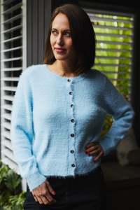 Seduce: Seduce Edith Knit Cardigan Blue