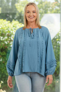 Seduce Blue Josephine Top