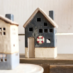Home Decor: French Country Saint Malo Large Buoy Tealight House