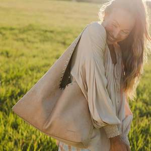 Accessories: Louenhide Blonde Hailey Suedette Shoulder Bag