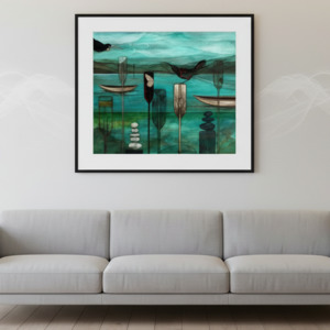 Calling Me Back Framed NZ Artwork
