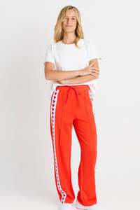 Pants: Betty Basics Tomato Red Jamie Trackpant