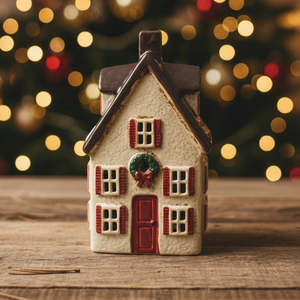 Gifts For Her: French Country Nordgard Tall Villa with Bow Wreath