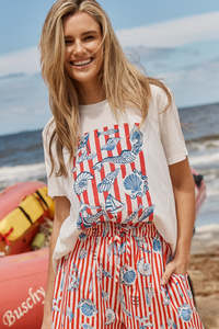 Tops: Betty Basics Sun Sea & Love Ellia Tee