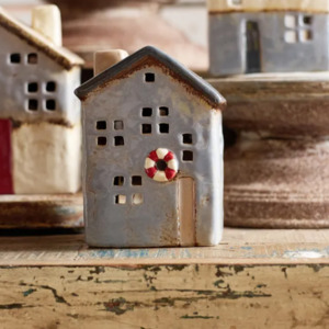 Home Decor: French Country Saint Malo Tealight Buoy House Small