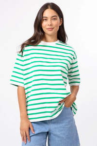 Tops: Stella + Gemma Emerald & White Porter Tee