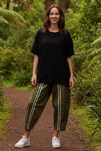 Deeanne Hobbs Stripe Khaki Direction Pants