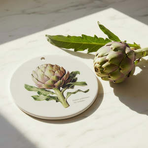 Artichoke Ceramic Trivet or Wall Plaque