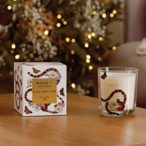 Moss St Black Cherry Noir Grande Candle 630g – Christmas 2026 Limited Edition