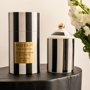 Fragrance: Moss St 360g Jasmine, Amber & Saffron Candle