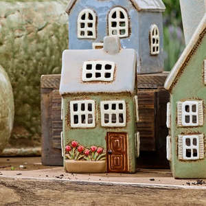 Home Decor: French Country Devon Petite Tea Light Cottage Sage Green