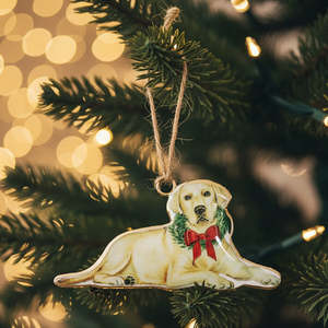 Homeware: Le Forge Golden Labrador Christmas Tree Ornament