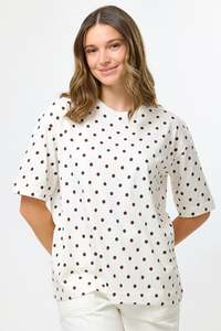 Tops: Stella + Gemma Milk Spot Porter Tee