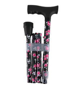 Walking Positioning Aids: SB Walking Stick Rose Design (73-85cm)