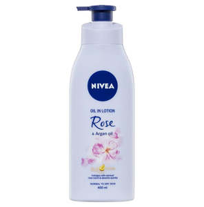 Nivea Body Oil Lotion Rose Argan 400ml