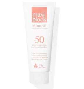 Skin Care Range: MAXIBLOCK MINERAL SPF50 75G